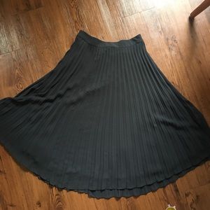 Black accordion skirt